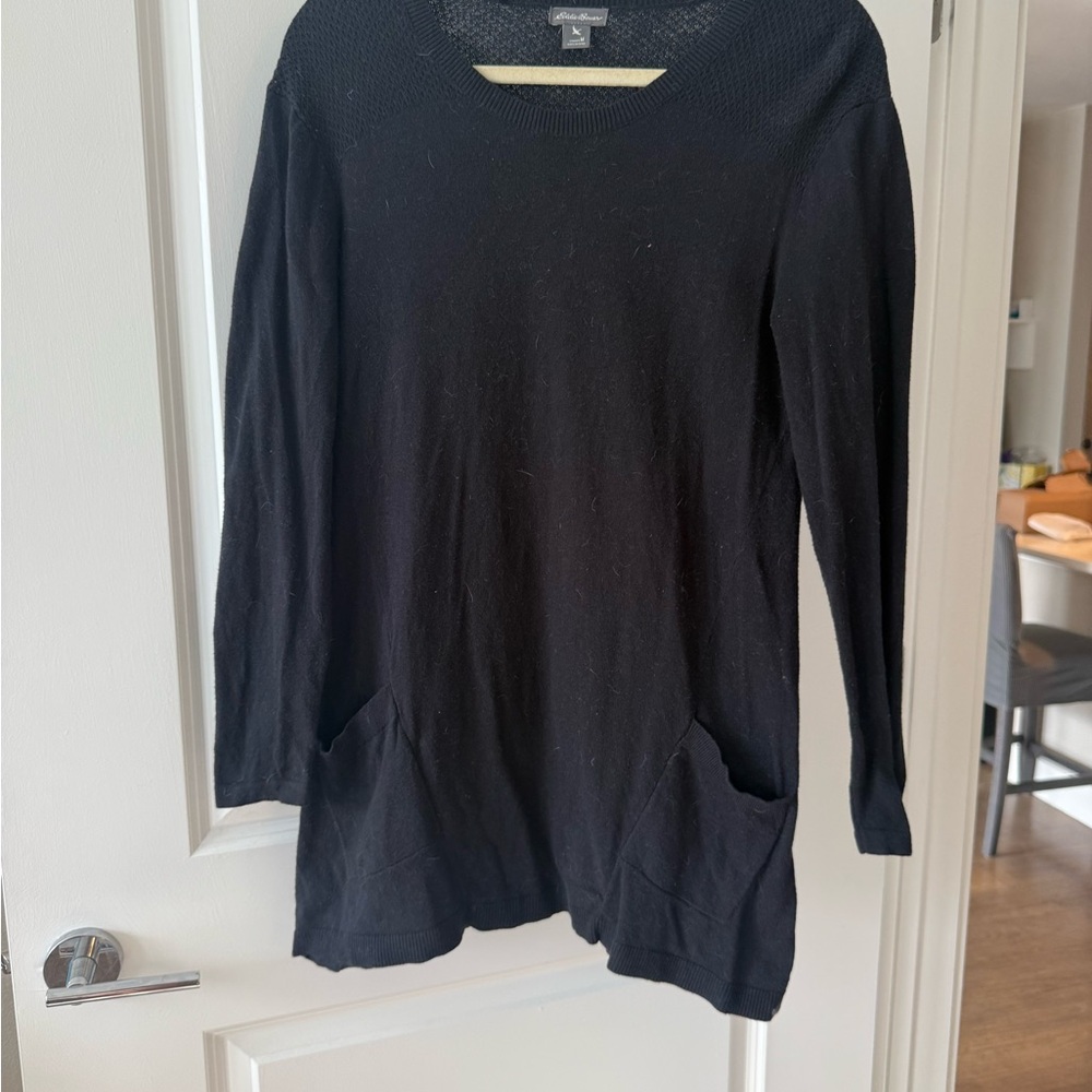 Eddie Bauer Black Long Sleeve Dress